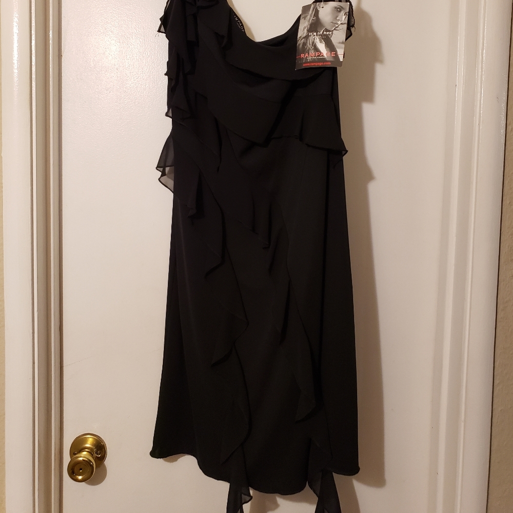 2 For $20--Beautiful black one shoulder dress NWOT